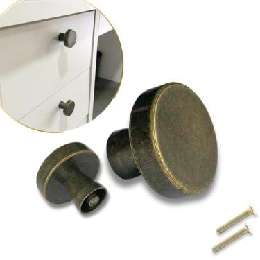 Imagem de Kit 8 Puxador de Gavetas, Portas, Armários, Cozinha Redondo - Compras 