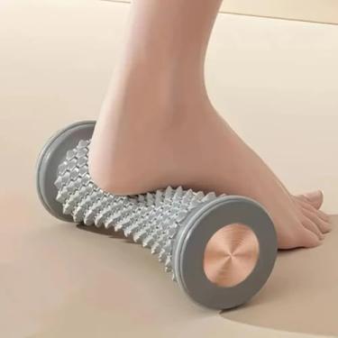 Imagem de Rolo de Massagem e Massageador de Pés com Bola de Yoga – Manual Portátil para Alívio da Fáscia Plantar e Relaxamento Muscular (Cores Aleatórias)