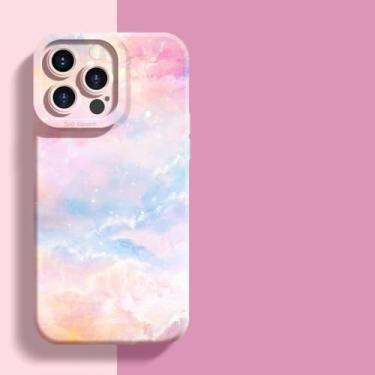 Imagem de MVVKKY Capa de celular com pintura colorida e macia à prova de choque para Redmi 12 4G (para Redmi 12 4G/3)