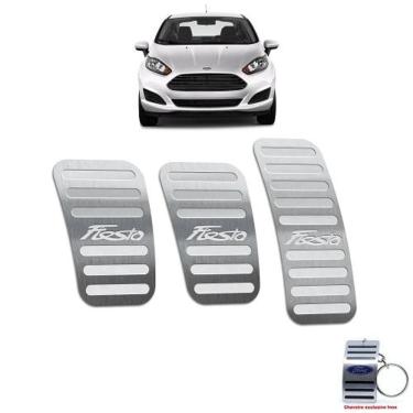 Imagem de Pedaleiras Ford New Fiesta 2014 A 2019 Prata Manual