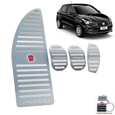 Imagem de Pedaleiras Com Descanso Fiat Argo Manual Prata