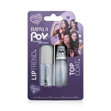 Imagem de Kit Impala Top Coat + Gloss Maria Nicolly POV Girls Night