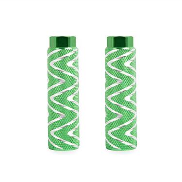 Imagem de KINSPORY Pegs de bicicleta, pacote com 2 eixos de liga de alumínio antiderrapante BMX pinos de bicicleta para bancos traseiros de mountain bike suportes de bicicleta de ciclismo pinos de acrobacias