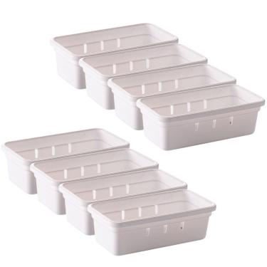 Imagem de Organizador de gavetas e talheres modular 15,0 x 7,9 cm com 8 unidades Plasutil ref.9731