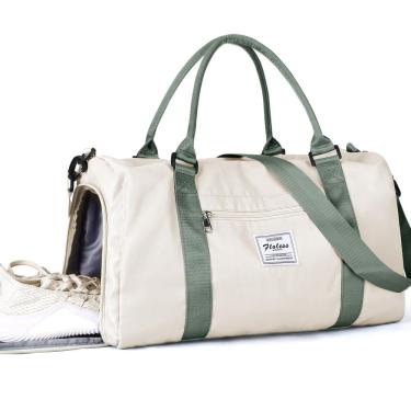 Imagem de Bolsa de ginástica WISEPACK, mochila de viagem impermeável com compartimento para sapatos