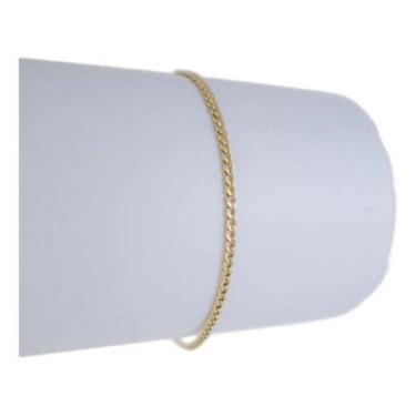 Imagem de Pulseira Masculina Ouro 18k 750 Grumezinha 17 Cm Garantia - Joie Joias
