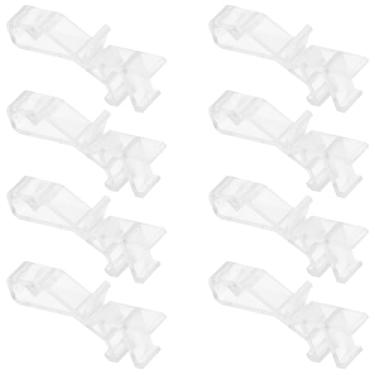 Imagem de Cabilock 20 peças de clipes de plástico transparente para sanefas versáteis para persianas verticais, acessórios leves para persiana de janela para uso em escritório doméstico