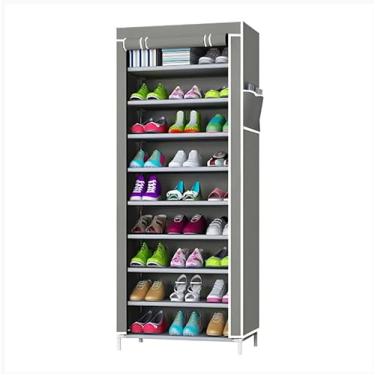 Imagem de Sapateira Organizador Vertical 9 Andares Desmontável – Organizador de Calçados para Hall de Entrada, Porta ou Quarto | Compacta, Multiuso e Fácil de Montar