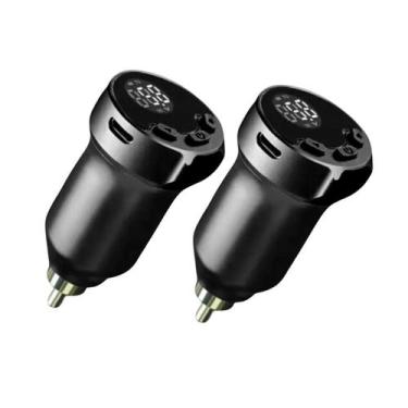 Imagem de 2 Fontes Tatuagem Sem Fio Wireless Thunderlord Preta