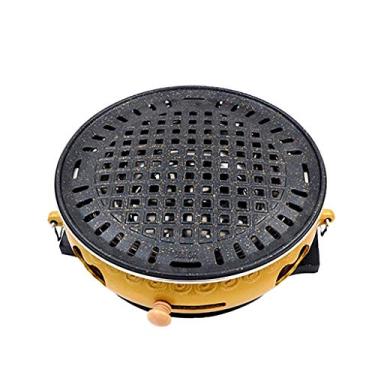 Imagem de Churrasqueira Churrasqueira, Grelha a Carvão Sem Fumo, Forno de Ferro Fundido, Prato de Pedra Maifan, Interior e Exterior, 5 Estilos, 2 Cores (Cor: B, Tamanho: 5)