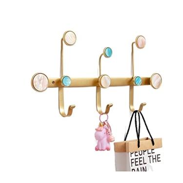 Imagem de Cabide de ferro montado na parede roupas casaco chapéu chapéu gancho cabide chaves suporte acessórios de parede organizador quarto decoração casa ganchos de parede chapéu rack guarda-chuva suporte