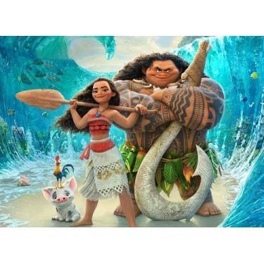 Imagem de Quebra-cabeça Personalizado Moana 48 Peças - Pomps Geek