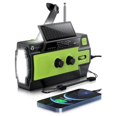 Imagem de Rádio de emergência Puiuisoul 4000mAh Rádio meteorológico com lanterna