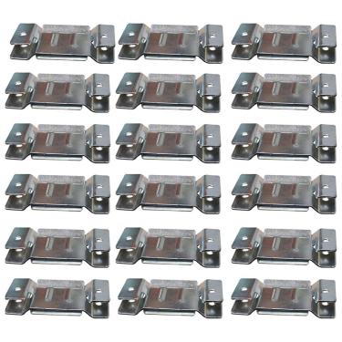 Imagem de 18 Pares de Conector de Encaixe para Móveis Sofá Cabeceira Painel Zincado G59