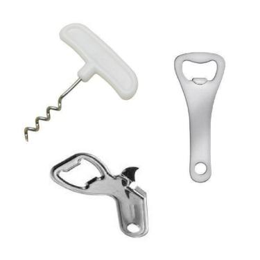 Imagem de Conjunto Abridor De Lata / Saca Rolha / Abridor De Garrafa