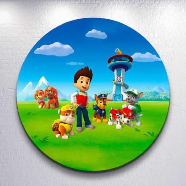 Imagem de Capa p/ Painel Festa Decoração Infantil Patrulha Dog Salvadoral Redond