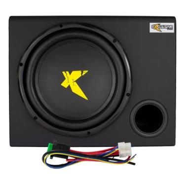 Imagem de XC300 Trapezio 12" Caixa Amplificada Subwoofer 12 Polegadas, 300W RMS, Preto, Digital, Entradas RCA e Fio, Dimensões 36x35x46cm, Formato Trapézio