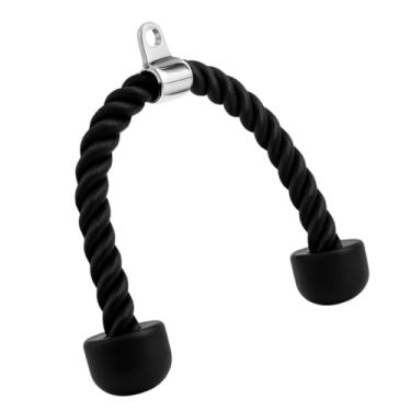 Imagem de Corda Puxador Triceps Profissional Nylon com Alça de Aço e Pegador PVC para Academia e Cross Over