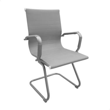 Imagem de Cadeira Diretor Fixa Esteirinha Ergonômica com Estrutura em Aço e Assento Confortável – Ideal para Escritório, Sala de Reunião e Home Office