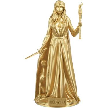 Imagem de Estátua Hecate - Deusa grega da lua, magia, feitiçaria - Perseia - Trivia (Cor Ouro)