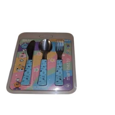 Imagem de JG MISTO INFANTIL 3 PC CB PLASTICO AZUL BEBE (CART.)