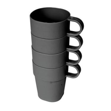 Imagem de CONJUNTO 4 XICARAS 345ML PRETO SÃO BERNARDO