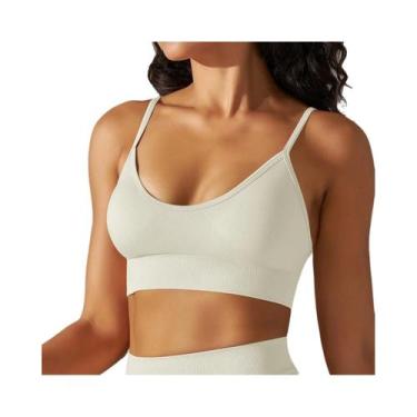 Imagem de Top De Yoga Sem Costura Para Mulheres, Sutiã Esportivo Sexy, Camiseta 