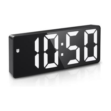Imagem de Relógio digital ORIA LED Despertador de 6,5 polegadas com soneca e USB