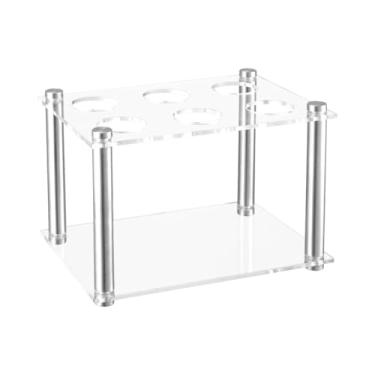 Imagem de FytStycale Organizador de suporte para cartuchos de sabor com 6 furos, organização leve para economizar espaço, suporte para garrafas de tinta para cozinha