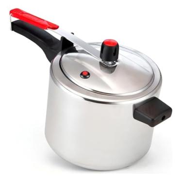 Imagem de Panela de Pressão 4,5 Litros em Alumínio Polido – Tampa de Segurança, Fechamento Rápido e Cozimento Uniforme