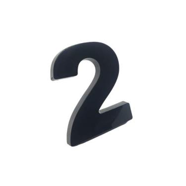 Imagem de Numero Residencial Para Casa Em Plástico Abs Injetado 15cm Caixa Alta 