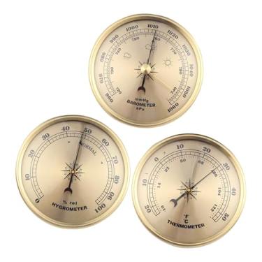 Imagem de Bothyi Barômetro, Higrômetro, Termômetro, Medidor de Umidade, Estação Meteorológica Portátil, Medidor de Pressão Barométrica para Casa, Escritório e Barco, Sem Relógio