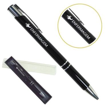 Imagem de Caneta Personalizada Cursos Metal Profissional Coloridas Enfermagem - 