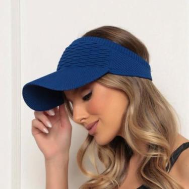 Imagem de Boné Viseira Feminina Linha Premium Tecido Elástico Sport Aba Média Co