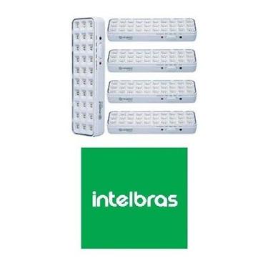 Imagem de 5 Luminárias Intelbras Lde 30 Emergência Autônoma