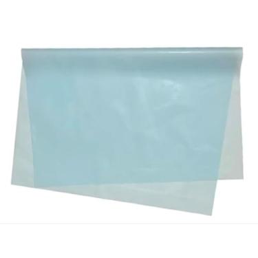 Imagem de Papel de seda 100 folhas, colorido 17,5 x 25 cm - Embalagem de roupas, embalagem de pipas (Azul Bebezinho)