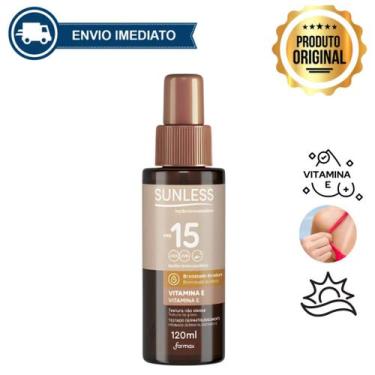 Imagem de Loção Bronzeadora com Vitamina E FPS 15 Sunless 120ml Proteção e Bronz
