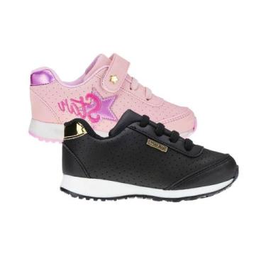Imagem de Tênis de Menina Escolar Casual - KIT 2 PARES Tam 23 ao 34 - Sapatinhos