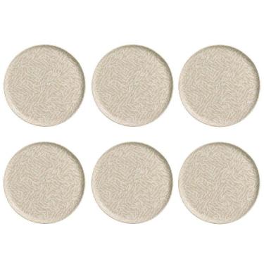 Imagem de Conjunto De Pratos Rasos 06 Peças Bio Luar Porto Brasil