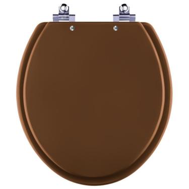 Imagem de Assento Sanitário Laqueado Soft Close Flamingo Ocre (marrom) Para Vaso Incepa