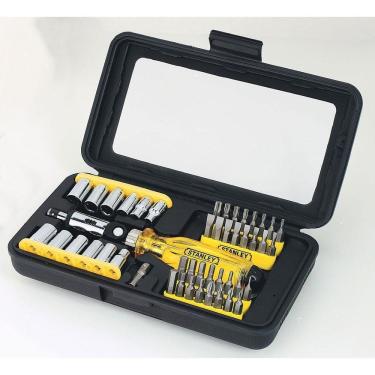 Imagem de Jogo De Chave Com Catraca 47 Peças - 68-736 - Stanley Jogo De Chaves C-catraca 47pcs Stanley 68-736