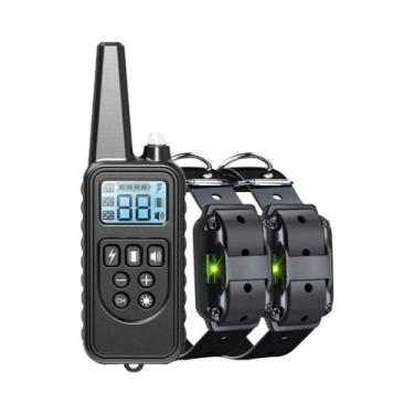 Imagem de Coleira Elétrica Recarregável para Cães - Anti-Latidos com Vibração e 