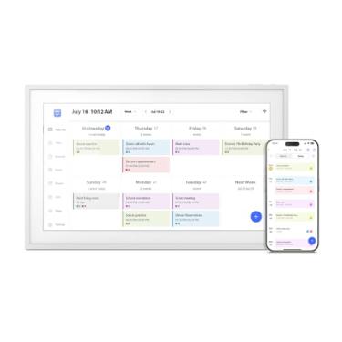 Imagem de Aluratek AWFC15F - Moldura de calendário digital WiFi de 39.6 cm com memória integrada de 32 GB