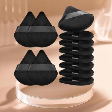 Imagem de Conjunto de sopro de pó triângulo macio, puffs de pó de beleza para rosto, esponjas de maquiagem para base, ferramentas de maquiagem de beleza