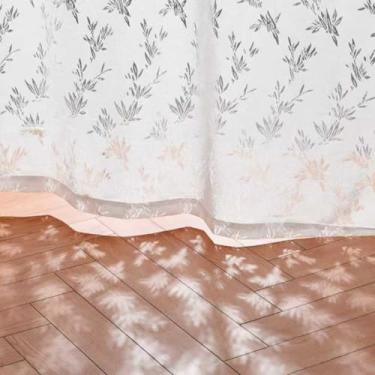 Imagem de WdFour Cortinas de renda semitransparentes para sala de estar e sala de jantar, cortinas transparentes vintage, filtro de luz solar com sombras elegantes, luz suave e privacidade (branco, 132 cm L x