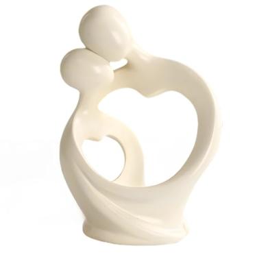 Imagem de Esculturas de arte de resina de estilo nórdico, decoração de casa abstrata para estantes de livros, presentes de casamento, disponível em bege e cinza, várias poses