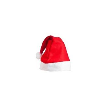 Imagem de Gorro Papai Noel Tradicional Festa Natal Decoração Vermelho com Branco – Clássico e Confortável