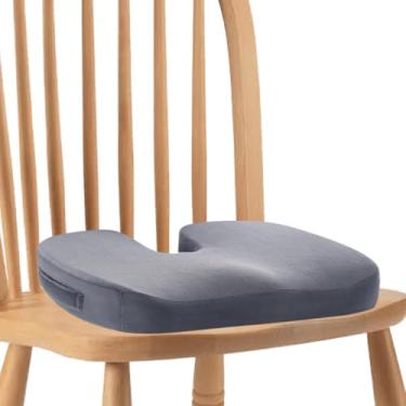 Imagem de Almofadas de cadeira Almofadas de assento, Almofada de assento para cadeiras | Almofada ergonômica para modelagem do quadril,Almofada de cadeira de quadril respirável lavável antiderrapante para alívi