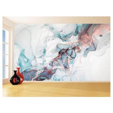 Imagem de Papel De Parede 3D Estilo Marmore Tintas Cores 3,5M Mbr180 - Você Deco