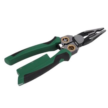 Imagem de Zhjvihx Descascador de Fio 8 Em 1, Alicate Elétrico Multifuncional Com Testador de Tensão para Crimpagem, Corte e Decapagem, Aço de Alto Carbono para Trabalho de Eletricista